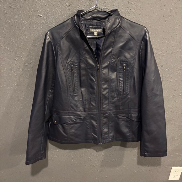 Roz & Ali Jackets & Blazers - Women’s Roz & Ali Faux Leather Jacket